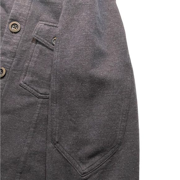 Ecoths men’s long sleeve button up shirt charcoal gray organic cotton size Med - Picture 4 of 16